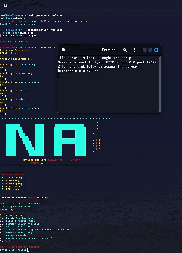Main Output and Server